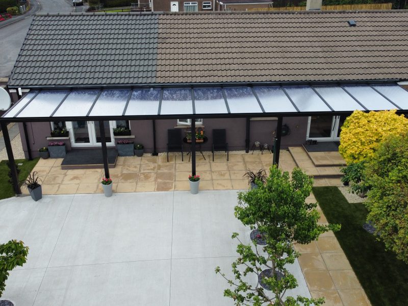 black aluminium veranda portadown