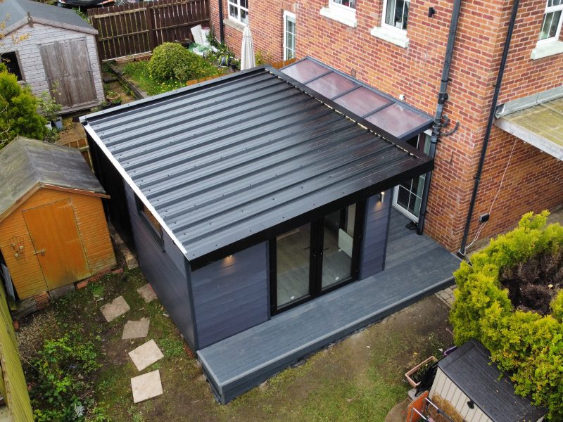 garden room attaching to house