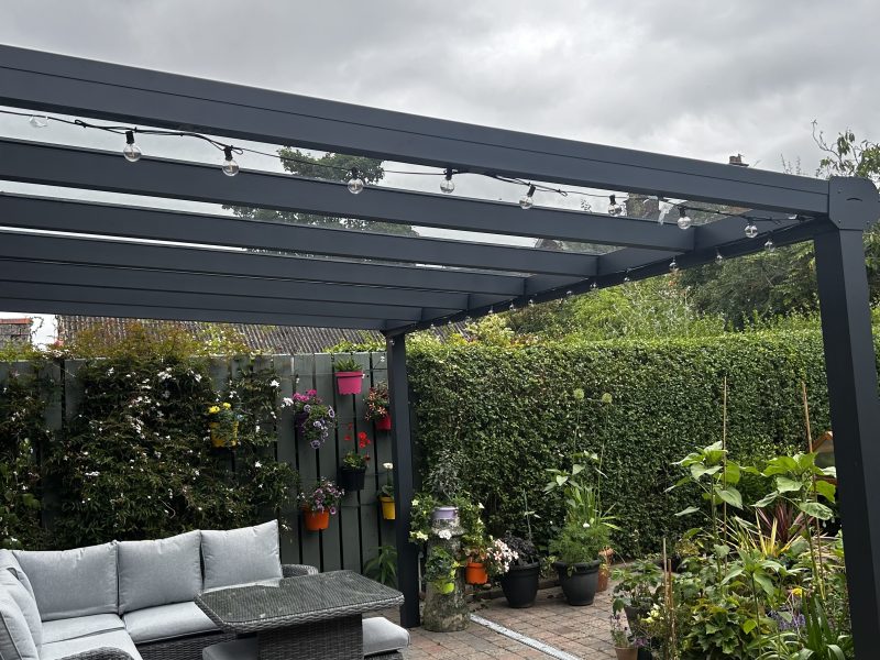 grey aluminium veranda belfast