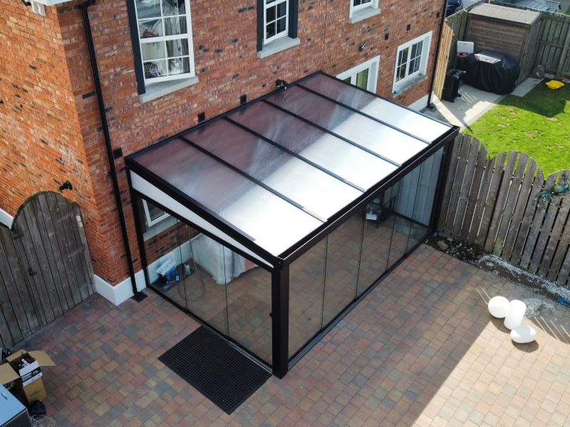 aluminium veranda glass sliding doors newtownabbey