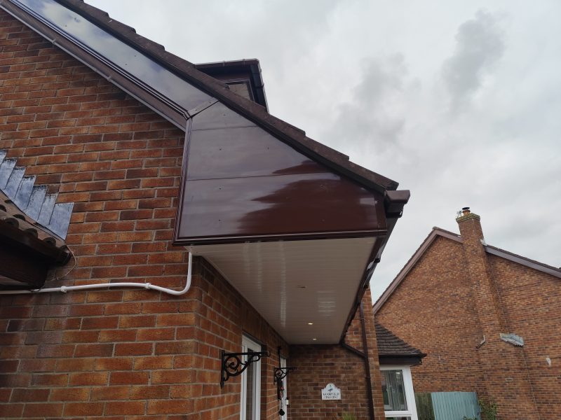 brown pvc roofline comber